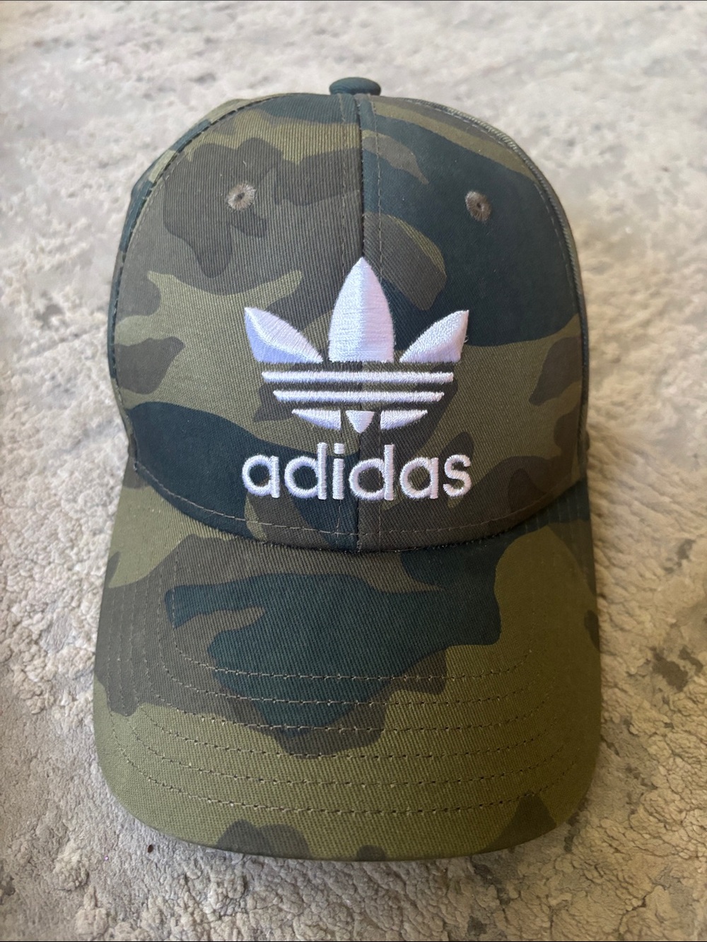 adidas Kids Camo Baseball Hat - Green